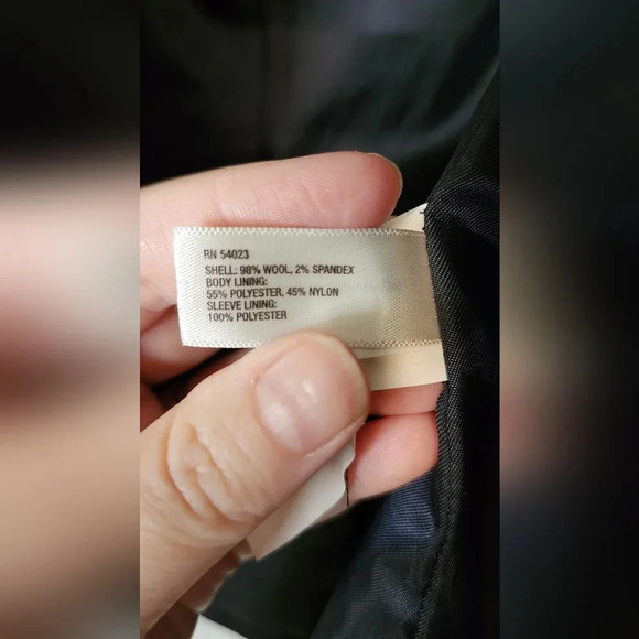 Gap Blazer Womens Size 0 Black Wool Classic Preppy Contemporary Career Jacket - Picture 6 of 9